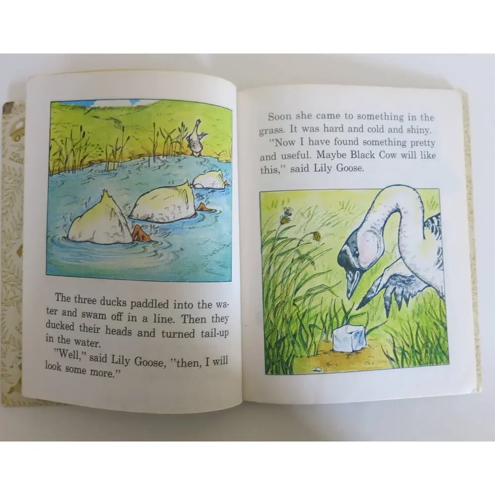 WHAT LILY GOOSE FOUND Little Golden Book Vintage Annabelle Sumera 1977 Kids